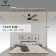 thumbnail image 2 of Ventilador de techo Vagizm 107 cm con luz y control remoto, 2 of 7