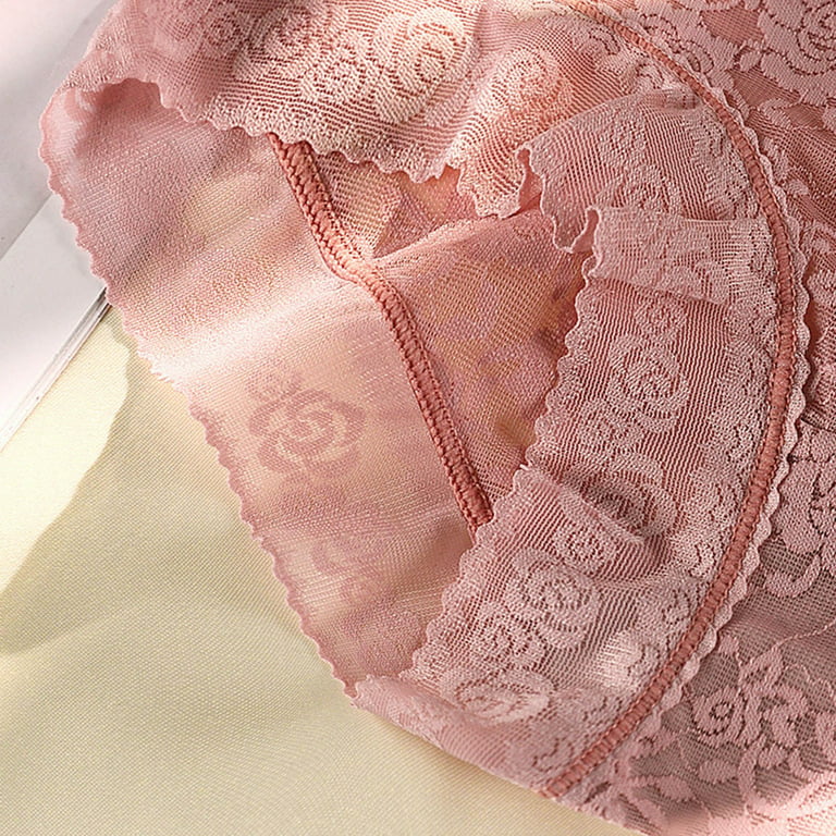 6 Packs Sexy Underwear for Women High Waisted Sexy Lace Body Fitting Sexy  Comfortable Large Girls Underwear 