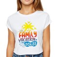 thumbnail image 2 of Travel T-shirt family vacation novelty graphics casual short-sleeved tops, 2 of 5
