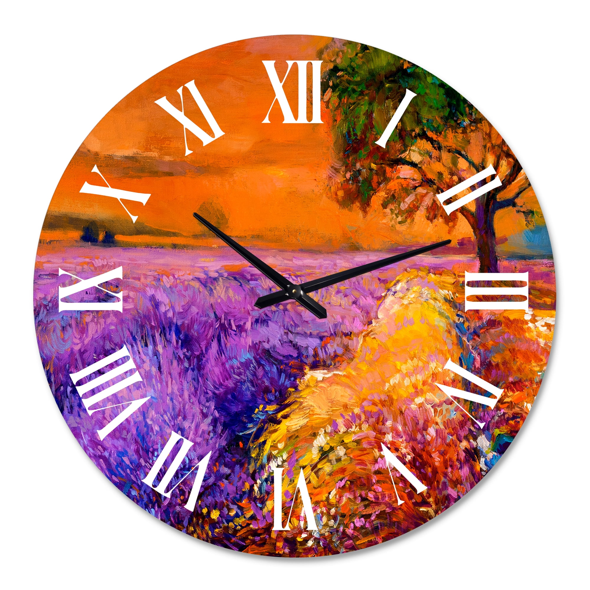 Designart 1 in Quartz Farmhouse Wall Clock