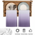 thumbnail image 6 of Purple Ombre Microfiber Kitchen Towel, White Gradient Modern Abstract Art Soft Absorbent Dish Towels, Quick Drying Washable Dishcloths for Kitchen Cleaning, Drying Dishes, 18x28 Inches, 6 of 9