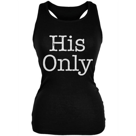 Valentine's Day His Only Black Juniors Soft Tank Top - 2X-Large
