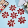 thumbnail image 3 of 10Pcs Flower Shape Hotfix Rhinestone Appliques Costume Accessories Red 88x88mm, 3 of 9