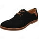 LSLJS Men's Leather Shoes sur l'Autorisation, Mode pour Hommes Casual Solide Lacets Oxfords Chaussures en Cuir Hommes d'Affaires Chaussures – image 2 sur 4