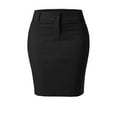 thumbnail image 1 of MixMatchy Women's Millennium Office Pencil Skirt with Double Button Closure, 1 of 3