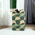 thumbnail image 6 of Yayeee Freestanding Laundry Hamper with Handle Collapsible Large Storage Basket for Clothes, Green Abstract Shapes, 6 of 7