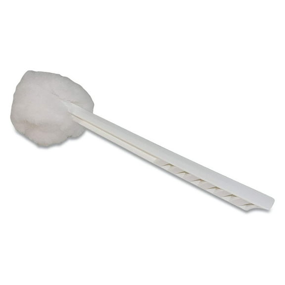 DyGTyX 2042591 Deluxe Toilet Bowl Mop, 10-Inch Handle, White, 25/Carton