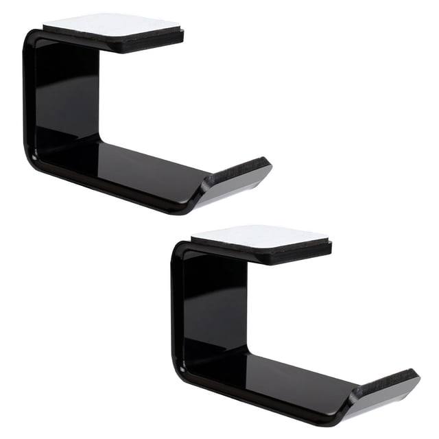 Soporte de auricular inalámbrico acrílico Universal 15kg Reutilizable Caja fuerte para auriculares Soporte de hotel Accesorios de soporte de visualización 2 piezas Noticed EL014587-00