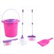 thumbnail image 2 of Juego de juguetes de limpieza para niños, juego de simulación, herramientas de limpieza del hogar, escoba, fregona, cepillo, cubo, regalos de aprendizaje, 2 of 9