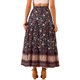 thumbnail image 3 of Faldas Boho para Mujeres INSPIRE CHIC con Estampado Floral, Faldas Maxi Casuales de Cintura Elástica para Primavera y Verano, M Negro, 3 of 6