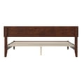 thumbnail image 5 of AFI Aria King Modern Solid Wood Low Profile Platform Bed, Walnut, 5 of 13