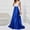 Blue, variant on Cavosen Long Dresses for Women Formal Blue Elegant Sleeveless A-Line Party Dress V-Neck Color Block Floor Length Maxi Dress Flowy Bodycon Wrap Wedding Guest Dress Evening Prom