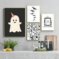 thumbnail image 3 of Romantic Halloween Gallery Ghost Scary Pumpkin Drinking Skull Artwork Poster Canvas Paintings Wall Art Pictures Home Decor, 3 of 6
