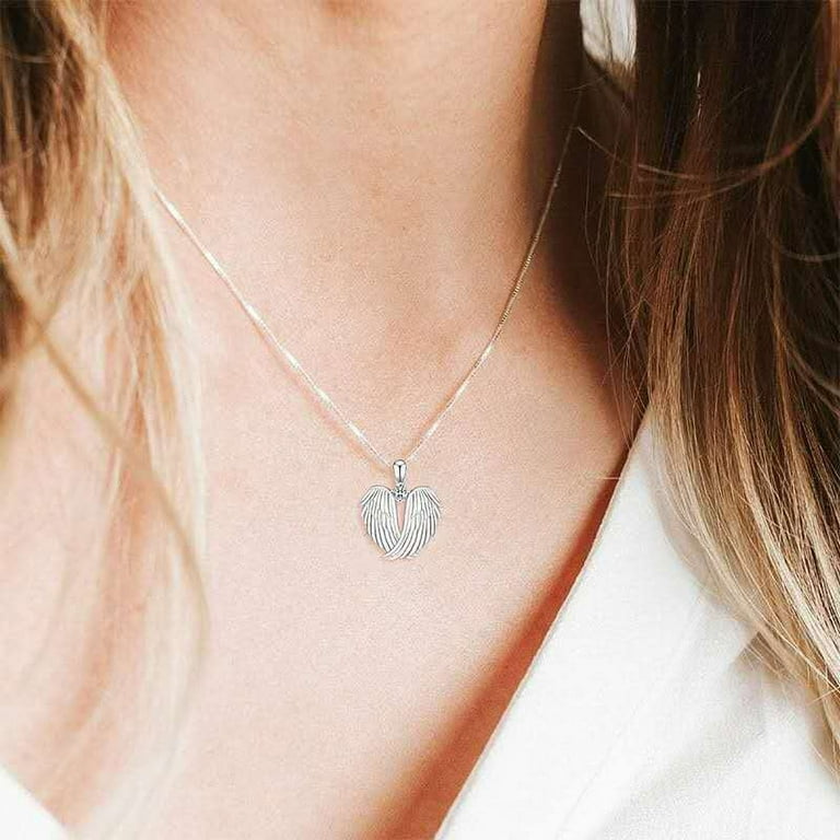 Angel wing necklace meaning sale