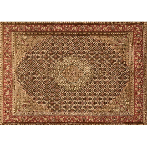 Ahgly Company Indoor Rectangle Persian Brown Traditional Area Rugs, 2' x 3'