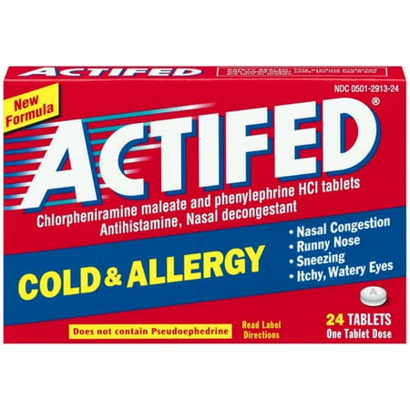 McNeil Actifed Cold  Allergy 24 ea Walmart com