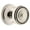 Polished Nickel, variant on Grandeur 820376 Circulaire Solid Brass Rose Privacy Door Knob Set - Brass