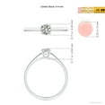thumbnail image 6 of ANGARA Natural 0.33 Ct. Diamond Solitaire Ring in 14K White Gold for Women (Ring Size: 11.5), 6 of 11