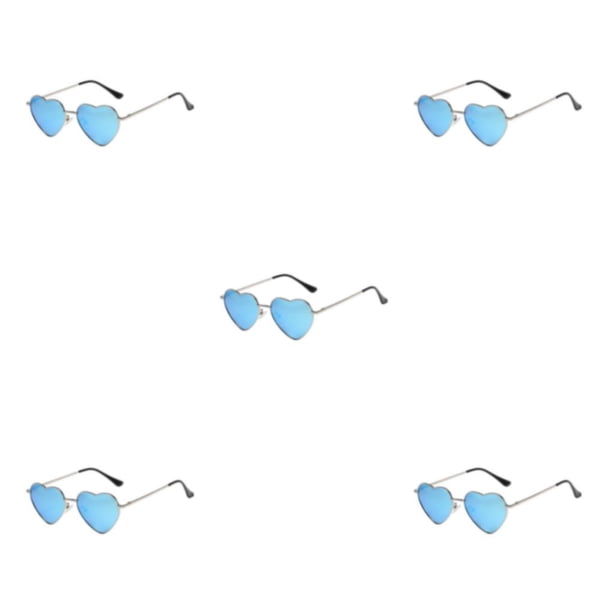 Gafas de sol Sonducket PVC en forma de corazón marco de metal dorado y almohadillas de silicona antideslizantes