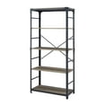 thumbnail image 3 of Urban Industrial Angle Iron 4-Shelf Bookcase, Grey Wash, 3 of 8