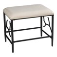 thumbnail image 1 of SEI Furniture Trenlon Fabric Upholstered Bench in Black/White, 1 of 3