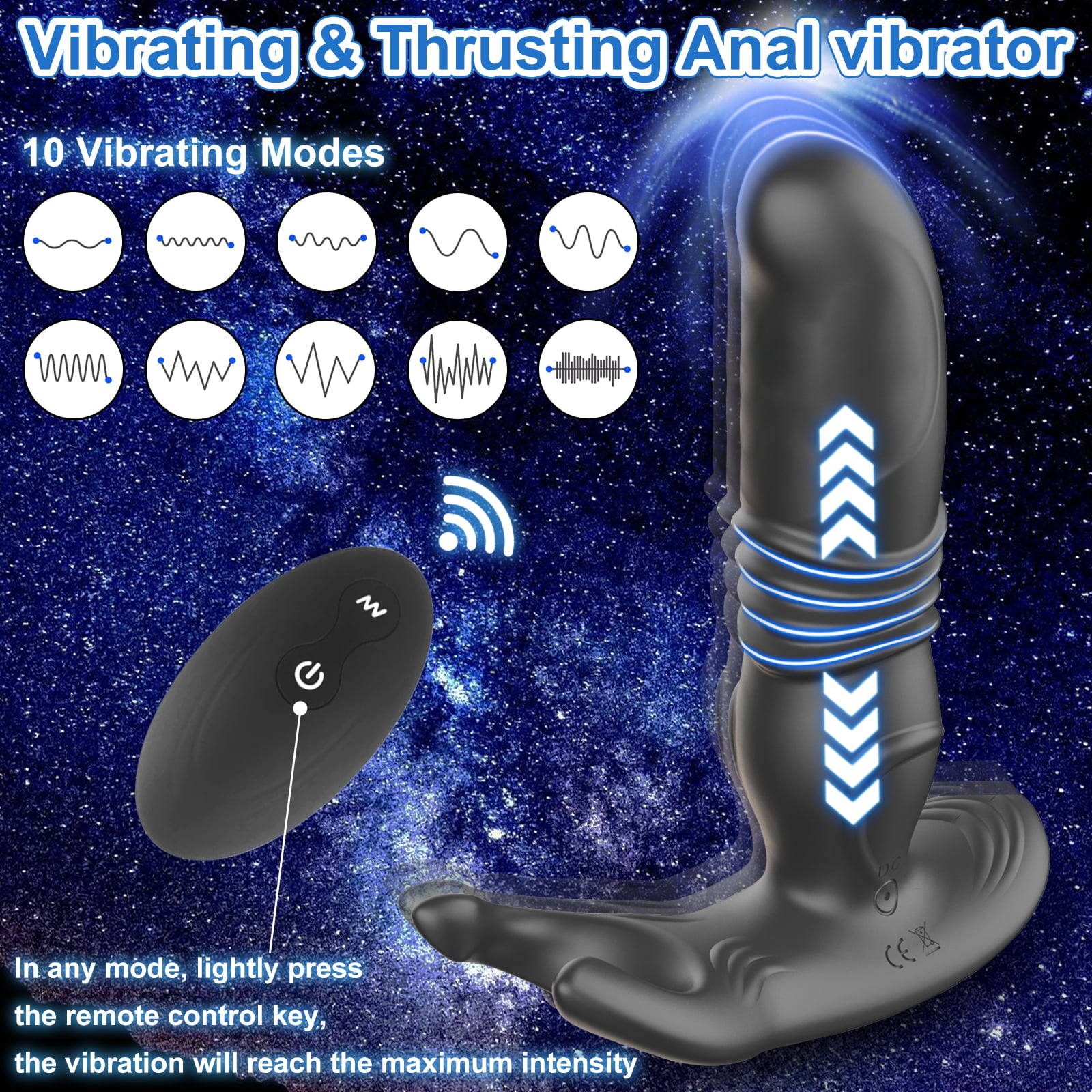 Prostate Massager Sex Toy For Men Anal Vibrators Portable Anal Vibrator With Multiple Vibration