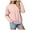 Light Pink, variant on larppty Women's Casual Crew Neck Sweatshirt Loose Soft Long Sleeve Pullover Tops with Pocket (Light Pink, S)