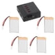 thumbnail image 1 of 4 Uds 3,7 V 800mAh batería Lipo recargable con cargador para Syma X5C / X5SW / H5C / CX-30C RC Quadcopter, 1 of 4