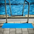 thumbnail image 4 of SHOWERORO Swimming Pool Ladder Mat Pool Stair Mat PVC Blue Comfortable Foot Sensation 1Pcs, 4 of 8