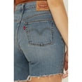thumbnail image 4 of Levi's Women's 501&Reg; Dark Wash High Rise Mid Thigh Stretch Denim Shorts - 85833-0074 26, 4 of 4