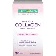 Nature's Bounty Optimal Solutions Advanced Collagen Beauty Formula Dietary Supplement Tablets, 100 count
