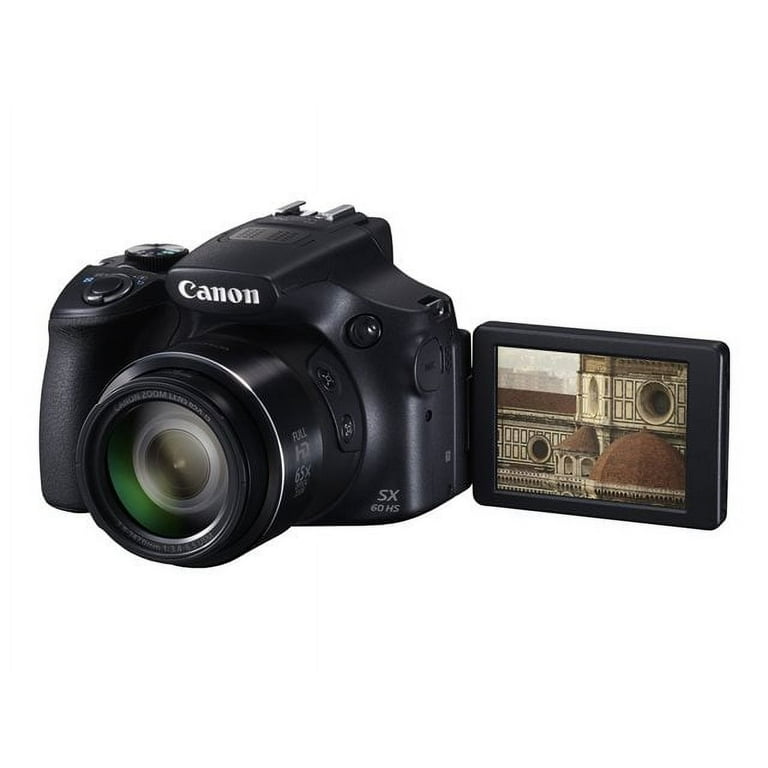 Canon Black PowerShot SX60 HS Digital Camera with 16.1 Canon Black PowerShot SX60 HS Digital Camera with 16.1
