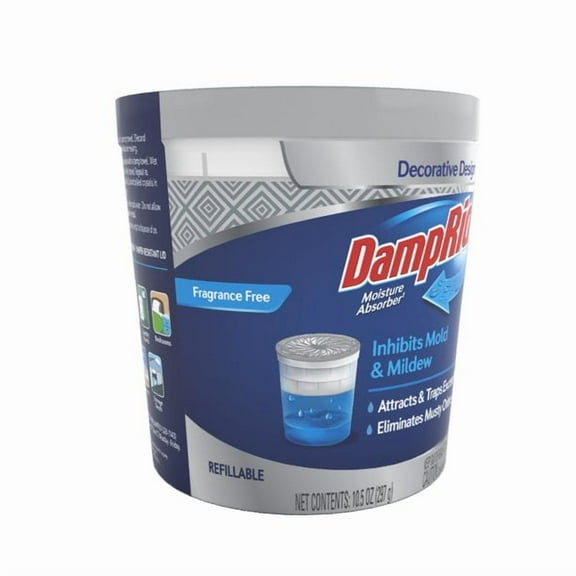 DampRid Refillable Moisture Absorber, Fragrance Free 10.5 oz