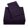 thumbnail image 4 of Topcobe Solid Color Bed Sheet Set for Adults Teens, Full Size Purple, 4 of 4