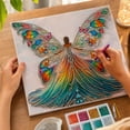 thumbnail image 4 of Rainbow Butterfly Fairy Diamond Painting Kit 5D Full Drill Rhinestone Mosaic Art Craft Set for Fantasy Home Wall Decor Indoor Crafting Project for Adult Hobbyists and Creative Makers, 4 of 4