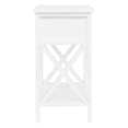 thumbnail image 6 of Tcbosik 2 Pack Night Stands, Small Bedside Table with Open Shelf and Storage Drawer, Modern End Table for Living Room, Bedroom, White, 6 of 7