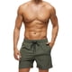 thumbnail image 1 of Bañador de secado rápido para hombre, traje de baño sólido, pantalones cortos deportivos con bolsillos con cremallera, 1 of 7
