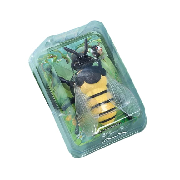 syligr Wind-Up Bumblebee Crawling Toy for Toddlers Age 1-5, Automatic Mechanical Insect with Key, Early Learning Fine Motor Skills Developmental Toys for Baby Boys Girls Gift, 4.7 Inch