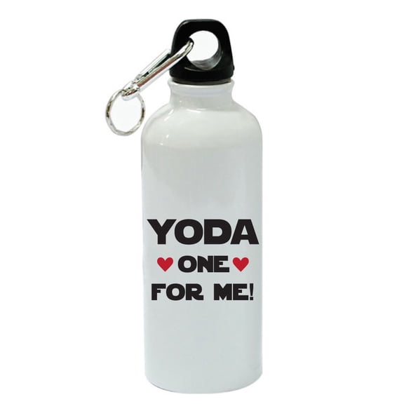 Yoda - One For Me White Aluminum Sports 20 oz Water Bottle