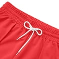 thumbnail image 4 of HAOTAGS Girls School Uniform Pants, Solid Elastic Waist Casual Wide - Leg Pants Red 7-8 Years, 4 of 4