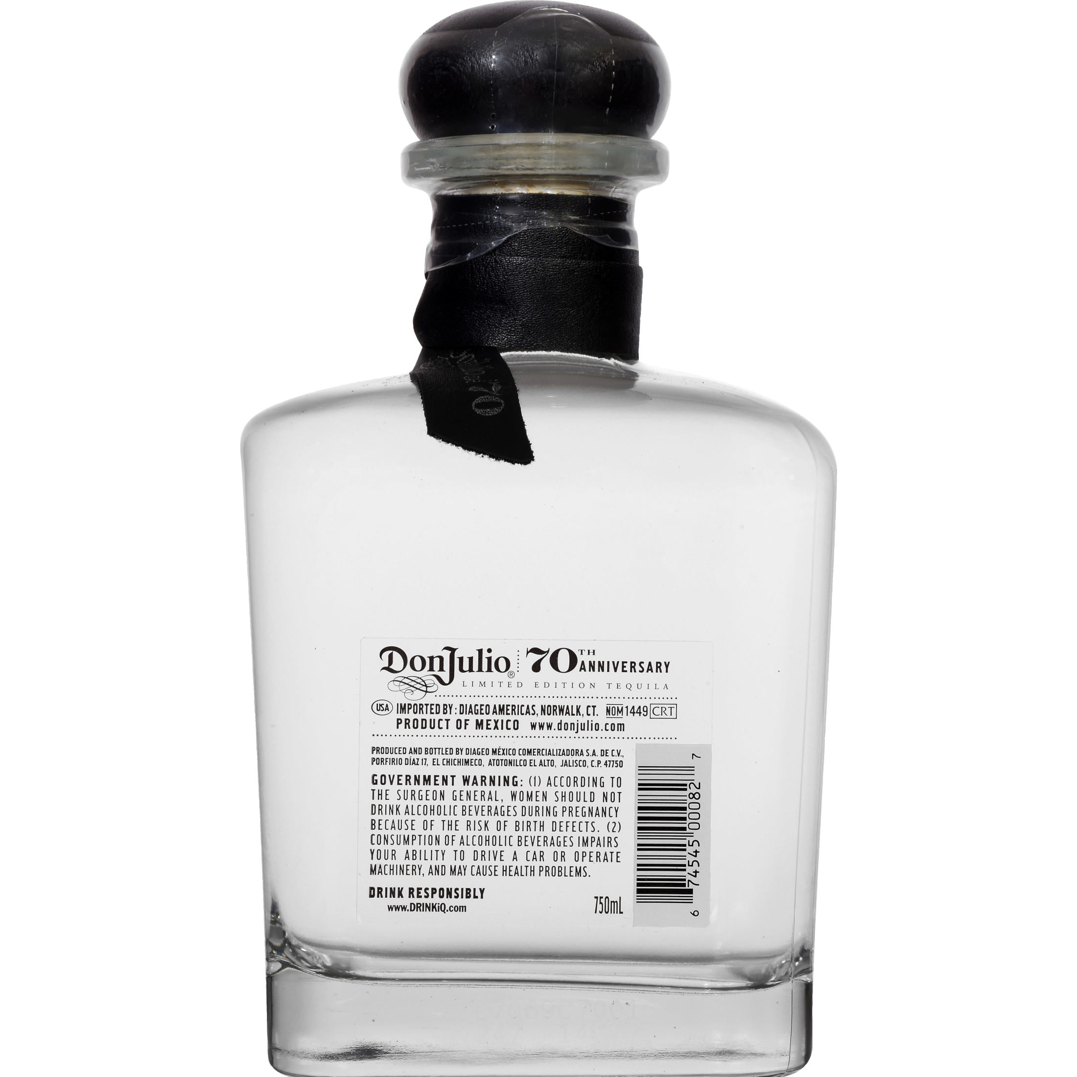 Don Julio, Tequila Anejo Cristalino, 750 mL, 40% ABV - Walmart.com
