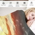 thumbnail image 3 of Pratyus Sunset Print Throw Blanket for Bed Sofa Living Room Decor All Seasons Lightweight Blanket 60x80in, 3 of 6