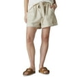 thumbnail image 3 of Lucky Brand Women's Striped Paperbag-Waist Shorts Cream Stripe (Cream Stripe, L), 3 of 5