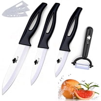 4-Pack Paring Knives Ceramic Fruit Vegetable Cutting Knife for Meat Kitchen Knives Set Household Cooking Tool