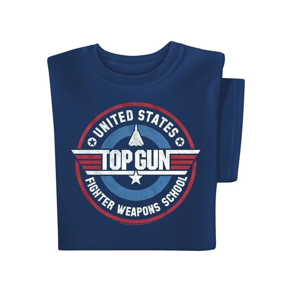 Collections Etc Top Gun Logo Short Sleeve Graphic T-Shirt