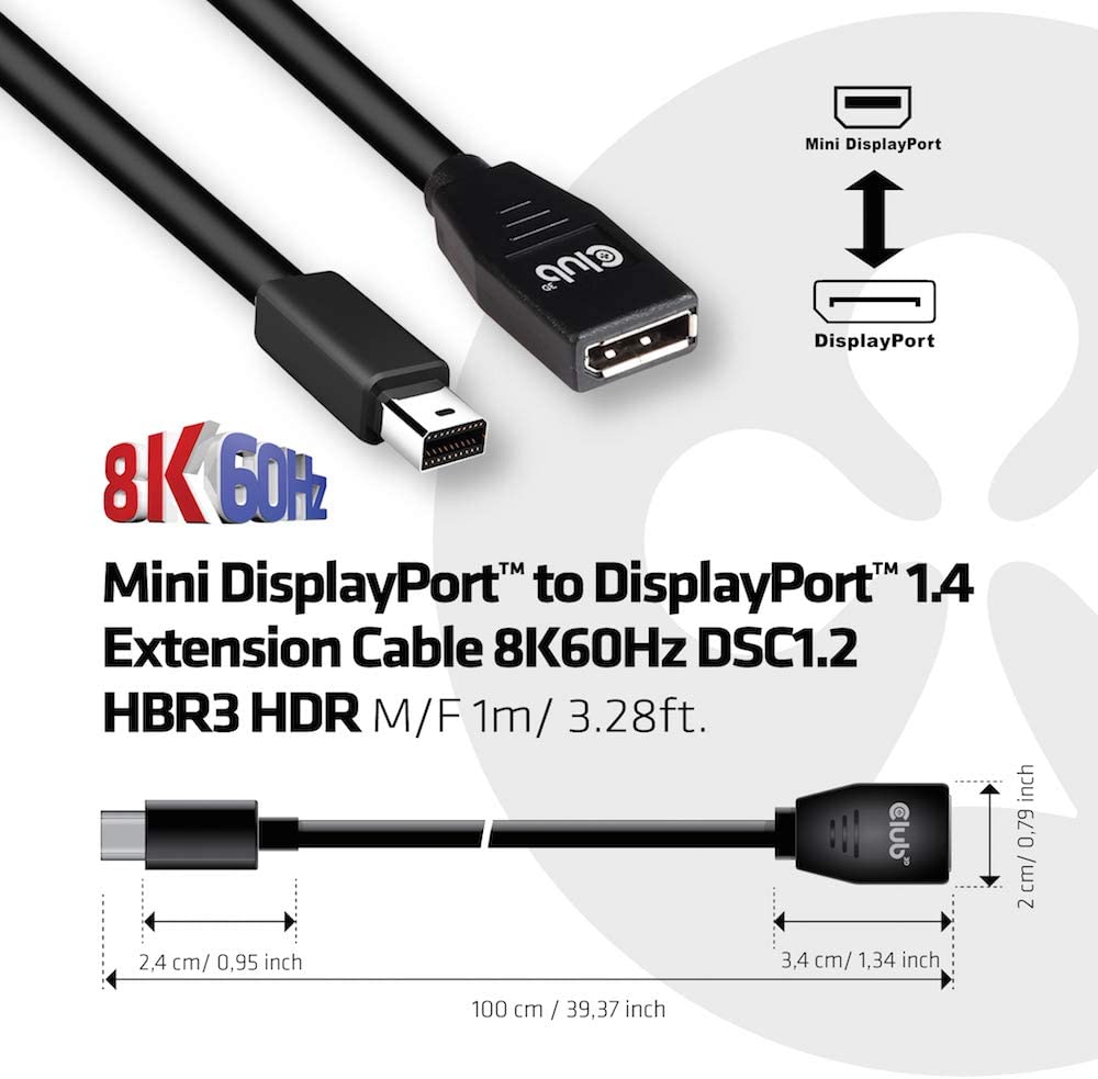 DisplayPort Valve Index Adapter 1.4 