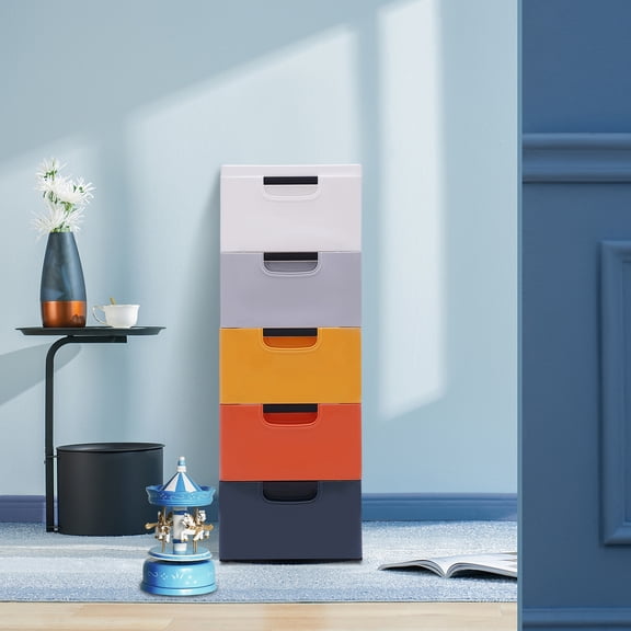 5 Layers Chest Dresser Stackable Clothes Storage Bedroom Furniture Cabinet for Living Room, Bedroom