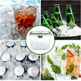 thumbnail image 5 of Plastic Portable Clear Ice Cube Storage Bin with Lid and Tong for Freezer, 5 of 9