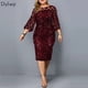 thumbnail image 2 of Talla Grande S-5XL Vestido De Fiesta De Noche Elegante Temperamento Malla Delgado Mujer Manga Larga Vestidos De Lentejuelaspangjing, 2 of 4