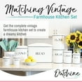 thumbnail image 2 of Outshine White Vintage Farmhouse Flour Canister with Lid | Chic Metal Tin Flour Container and Farmhouse Kitchen Decor | Airtight Food Storage Container | Gift for Housewarming, Birthday, Wedding, 2 of 7